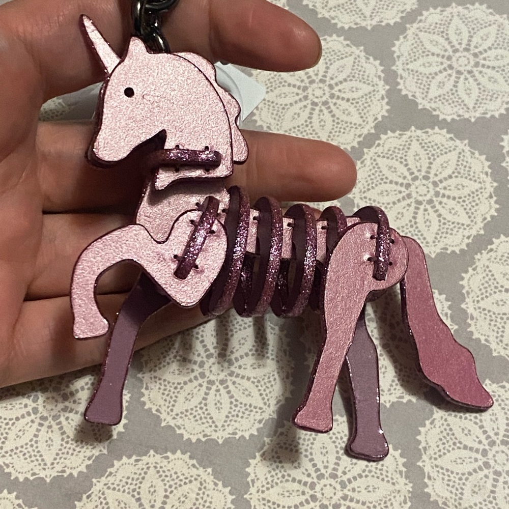 Coach Puzzle Unicorn Bag Charm F23531 - Picture 4 of 10